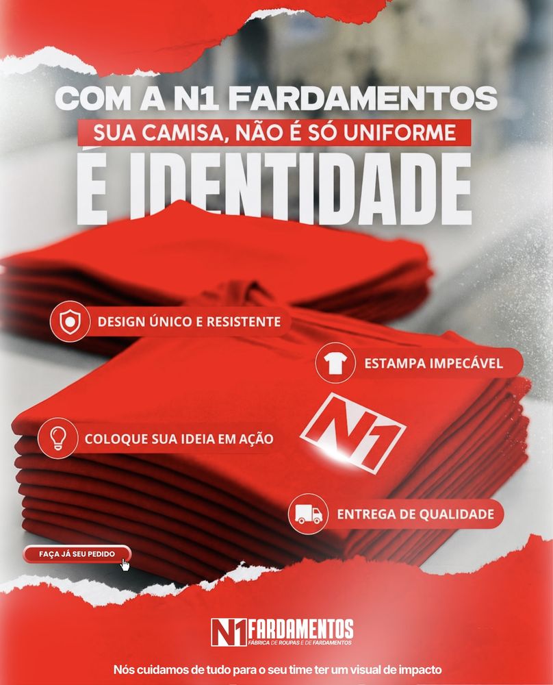 N1 Fardamentos - sua camisa não é só uniforme, é identidade